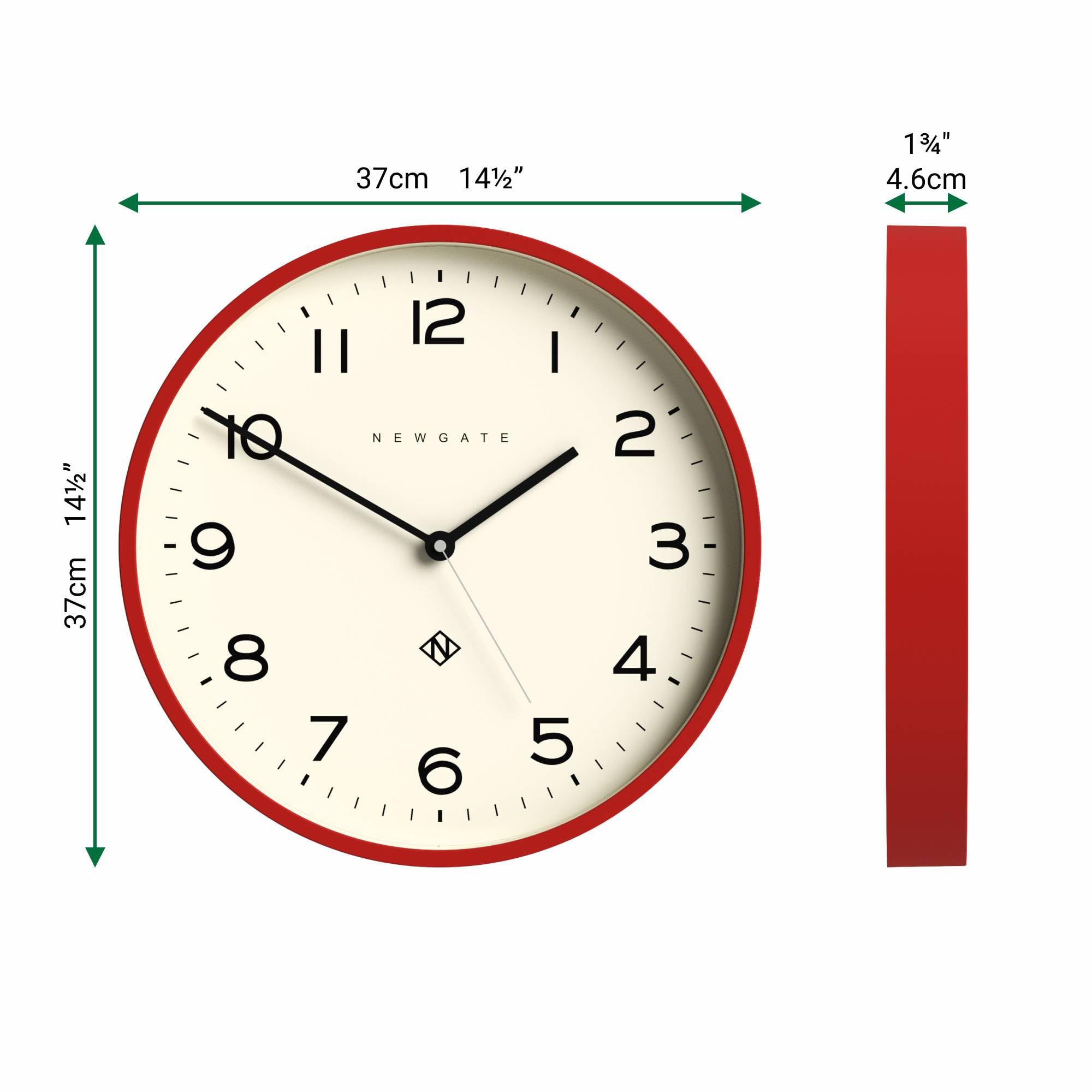 Amazon.co.jp: NEWGATE® ナンバースリーエコー壁掛け時計 | モダンな